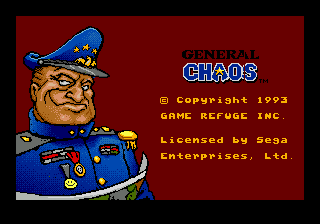 General Chaos (USA, Europe) Title Screen